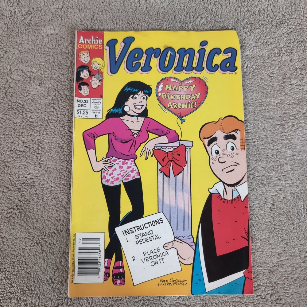 Archie Comics Veronica No 32 December 1993 Vintage Comic Book Dan DeCarlo